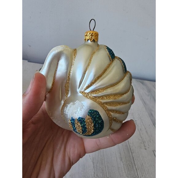 polonaise adler gold peacock swan ornament komozja glass Xmas tree - Picture 4 of 10